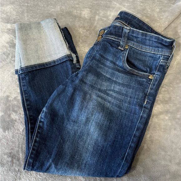 Kut From The Kloth Cameron Straight Leg Wide Cuff Jeans - Picture 1 of 8